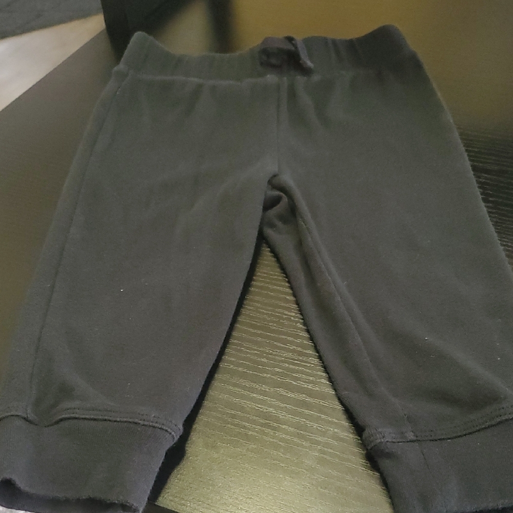 Jumping Beans Black Sweatpants with Elastic Cuffs